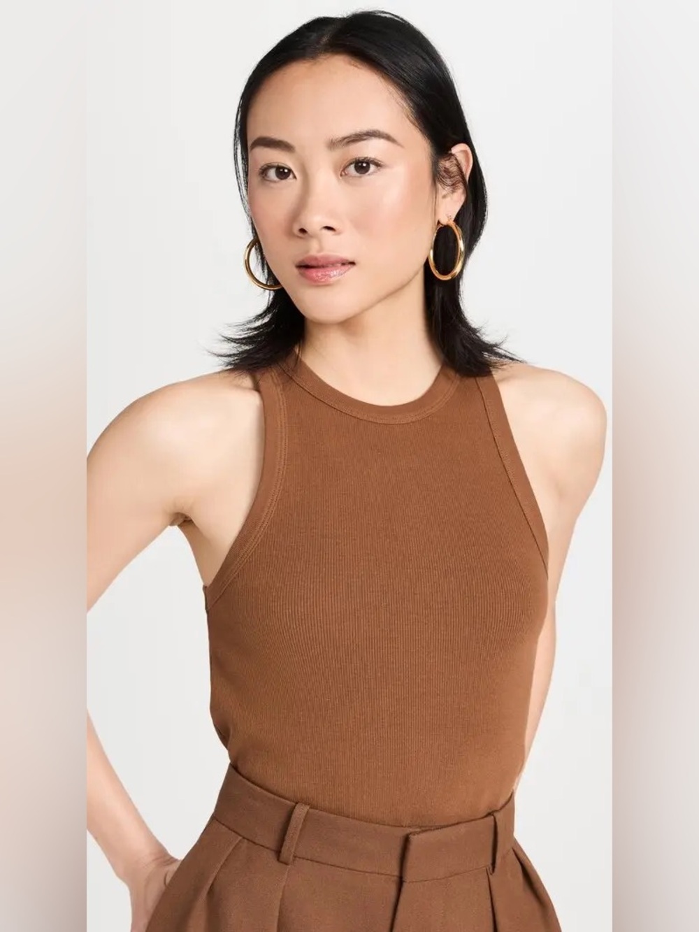 EUC Sold Out NYc The Not So Basic Tank in Toffee Size S